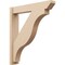 Ekena Millwork 6-in W x 32-in D x 36-in H Funston Slat Rough Cedar Woodgrain TimberThane Outlooker, Primed Tan OUTUR060X32X36FST24RCPR - alternate 1